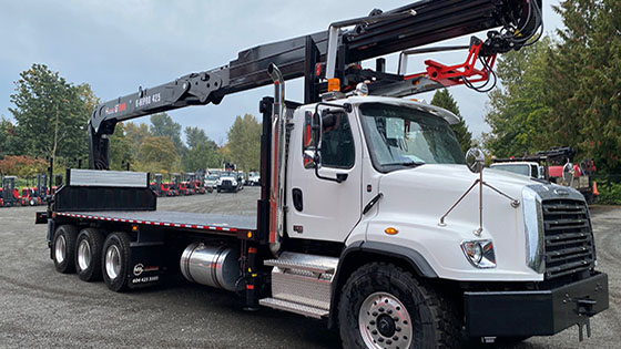 HIAB 425K-4 Crane with Freightliner Truck Work-Ready Package for Sale