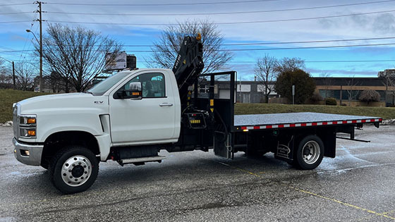 HIAB X-CLX 058DS-3 Crane and International Truck Work-Ready Package - SOLD