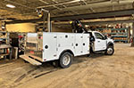 HIAB X-CLX 078BS-3 Crane on Ford Service Truck Work-Ready Package for Sale
