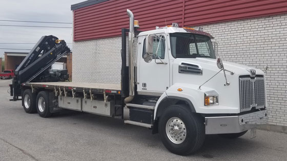 HIAB XS 288EP-3 Hiduo Crane on Western Star Truck - SOLD