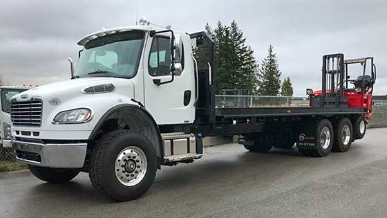 Moffett M8 55.3-10 NX Forklift and Freightliner Truck - SOLD