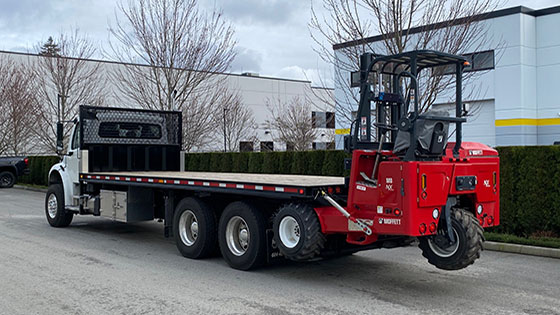 Moffett M8 55.3-10 NX Forklift with Freightliner Truck Work-Ready Package