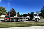 Moffett M8 55.3-10 NX Forklift + Volvo Truck Work-Ready Package for Sale