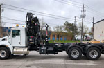 Multilift Hooklift and HIAB 288e HiPro Crane on Kenworth Truck - SOLD